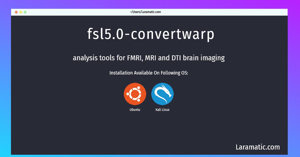 fsl5 0 convertwarp