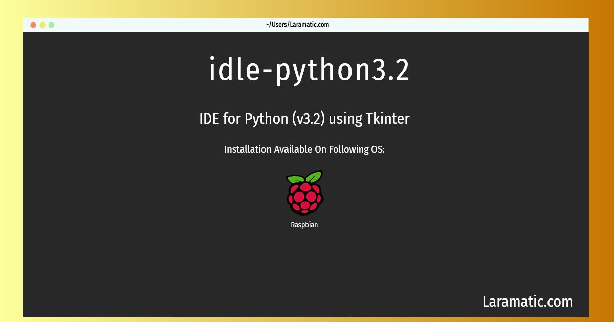 idle python3 2