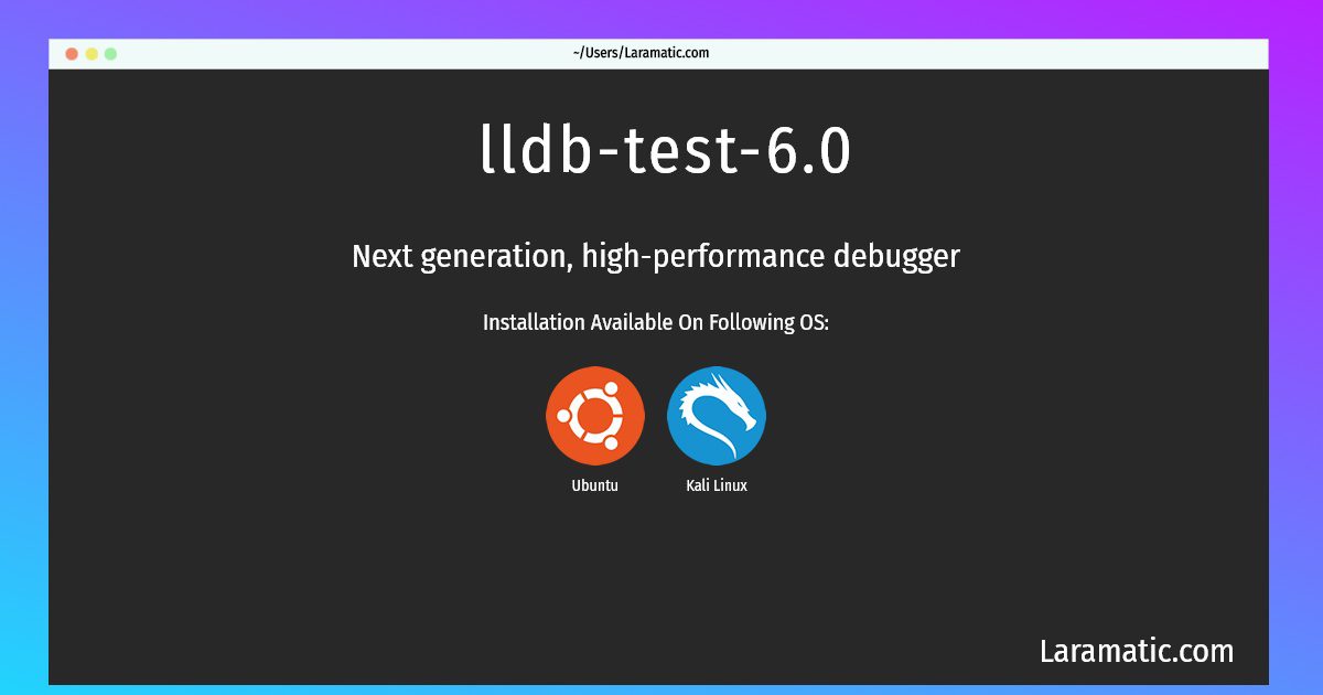 lldb test 6 0