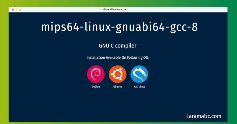 mips64 linux gnuabi64 gcc 8