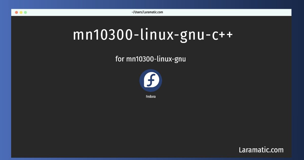 mn10300 linux gnu c