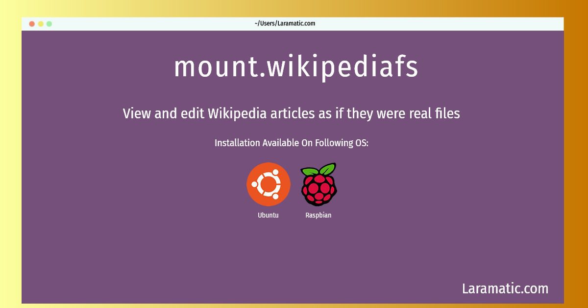 mount wikipediafs