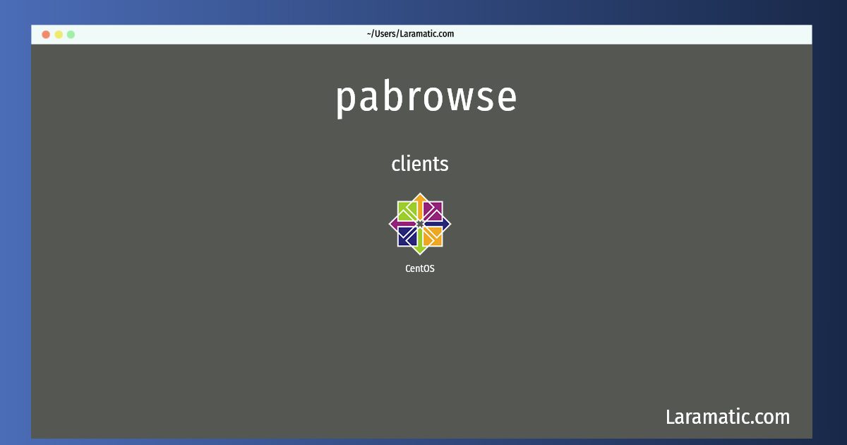 pabrowse