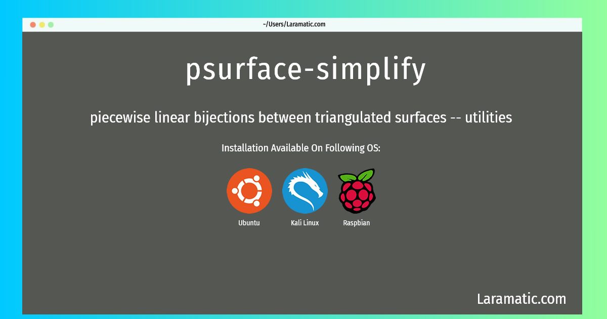 psurface simplify