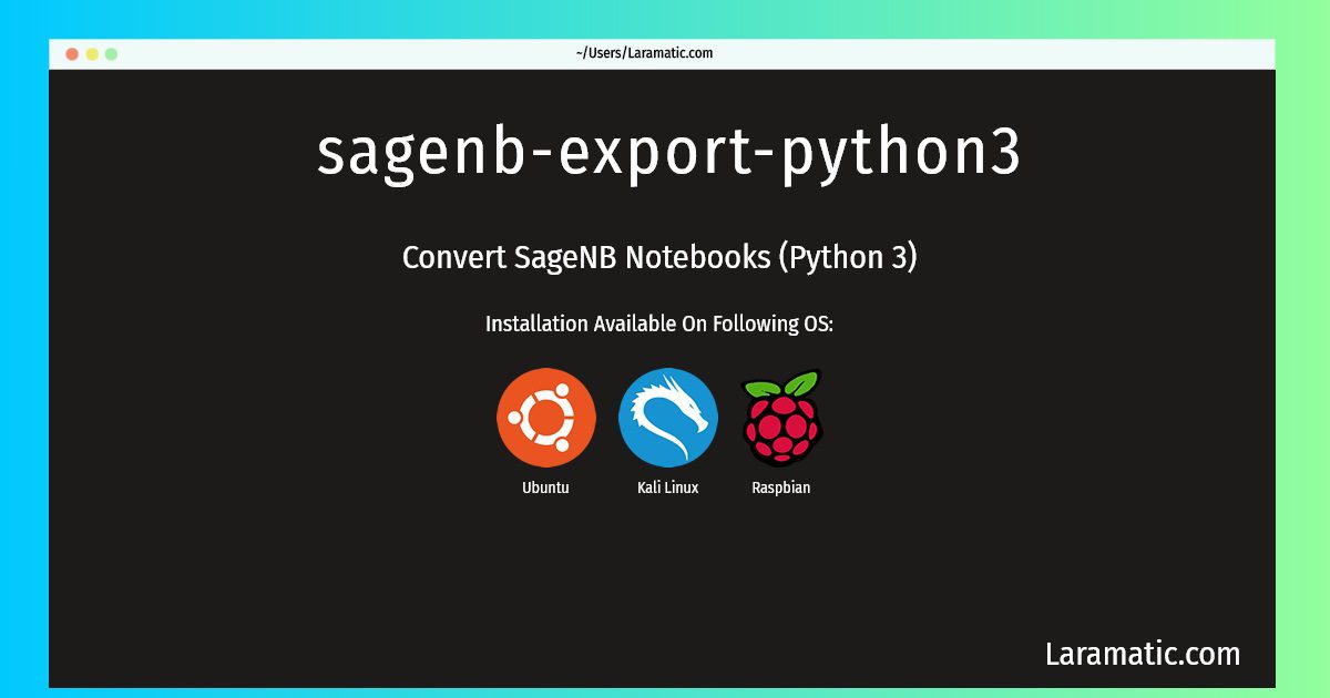 sagenb export python3