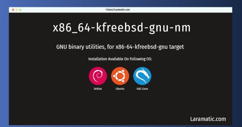 x86 64 kfreebsd gnu nm